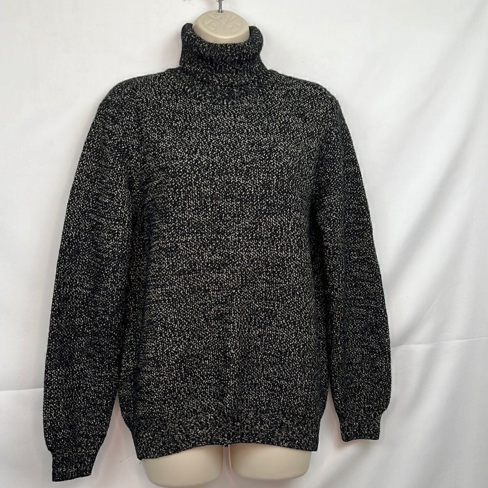 Arslanli brown and black wool blend turtleneck sweater size XL NWOT